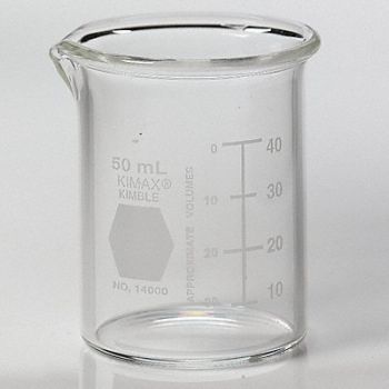 KIMBLE KIMAX Beaker Low Form Glass 50mL PK48, 38VK08