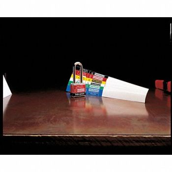 PANDUIT Padlock Label 10 in Vinyl PK25, 9HY44