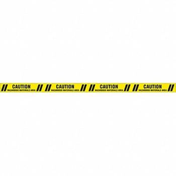 GRAINGER APPROVED Floor Tape Black/Yellow 3 inx60 ft Roll, 8AFH1