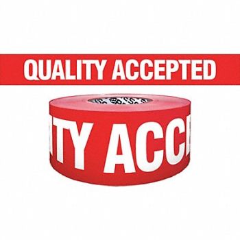 GRAINGER APPROVED Barricade Tape Red/White 1000 ft x 3 In, 8AFZ1