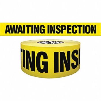 GRAINGER APPROVED Barricade Tape Yellow/Black 1000ft x 3In, 8AFZ3