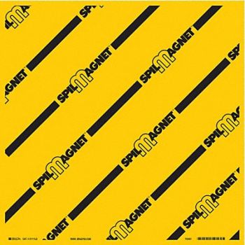 BRADY SPC ABSORBENTS Drain Cover Yellow 24 In W x 24 In L, 8AG44