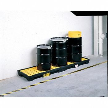 GRAINGER APPROVED Drum Spill Cntnmnt Pallet 4 Drum 8k lb., 8AJT2