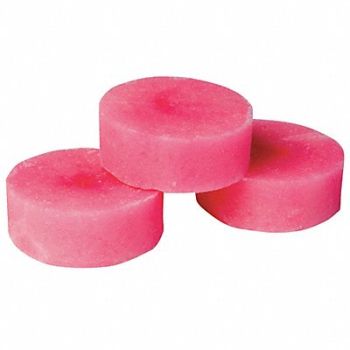 HOSPECO Urinal Screen Block Round Red 4 oz PK12, 8AKL1