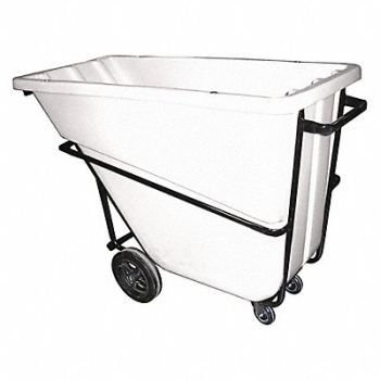 GRAINGER APPROVED Tilt Truck Heavy-Duty 5/8 cu yd. White, 8AN70