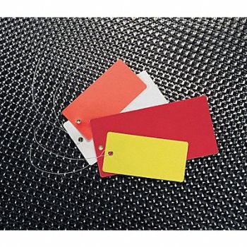 SEE ALL INDUSTRIES Blank Shipping Tag Vinyl Colored PK25, 8RJ57