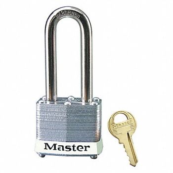 MASTER LOCK D1931 Lockout Padlock KD White 1-1/4 H, 5T817