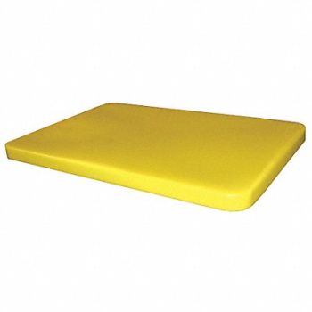 GRAINGER APPROVED Cube Truck Lid Yellow Fits 10 cu ft., 8ARC9