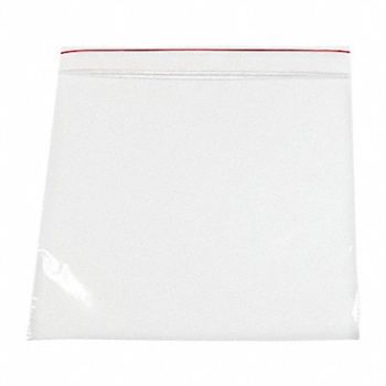 MINIGRIP RED LINE Reclosable Poly Bag Zip Seal PK1000, 8ARK1