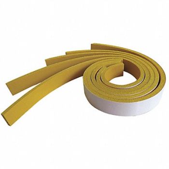 GRAINGER APPROVED Adhesive Foam Strip Yellow 4 In PK5, 8ATV3