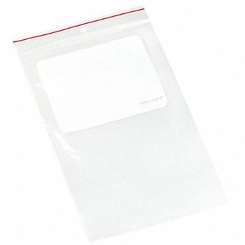 MINIGRIP RED LINE Reclosable Poly Bag Zip Seal PK1000, 8AV44
