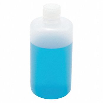 LAB SAFETY SUPPLY Bottle 500mL Plastic Narrow PK12, 8AXC6