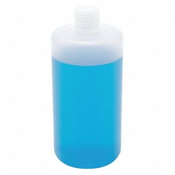 LAB SAFETY SUPPLY Bottle 1000mL Plastic Narrow PK6, 8AXC7