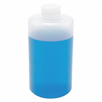 LAB SAFETY SUPPLY Bottle 2000mL Plastic Narrow PK6, 8AXC8