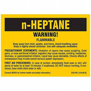 BRADY Chemical Label 5 x 3-1/2 in PK25, 8AXT4