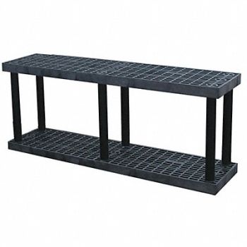 STRUCTURAL PLASTICS Plastic Shlvng Open Starter 48 H 2 Shelf, 8AZE2