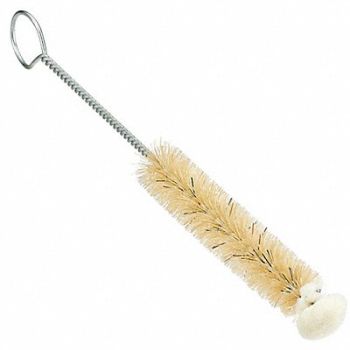 COOPER TOOLS Test Tube Brush White 3-1/4In. Nylon, 8AZF4