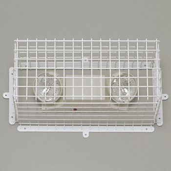 SAFETY TECHNOLOGY INTERNATIONAL Wire Guard Steel White 24 1/2 Emrg Sign, 8C246