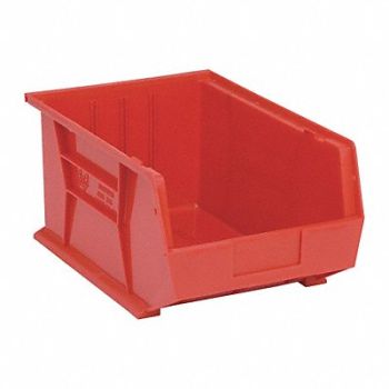 QUANTUM STORAGE SYSTEMS F0608 Hang and Stack Bin Red PP 8 in, 8C332