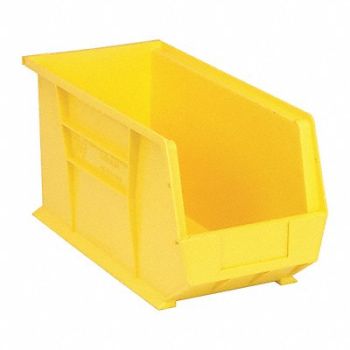 QUANTUM STORAGE SYSTEMS F0610 Hang and Stack Bin Yellow PP 9 in, 8C488