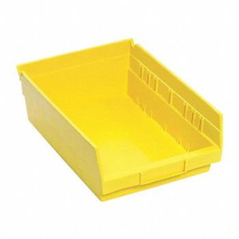 QUANTUM STORAGE SYSTEMS F0615 Shelf Bin Yellow Polypropylene 4 in, 8C515