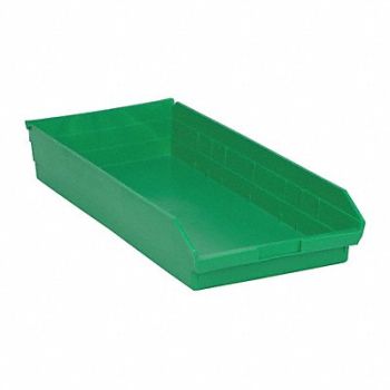 QUANTUM STORAGE SYSTEMS F0624 Shelf Bin Green Polypropylene 4 in, 8C962