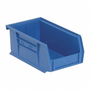 QUANTUM STORAGE SYSTEMS F0599 Hang and Stack Bin Blue PP 3 in, 8CA58
