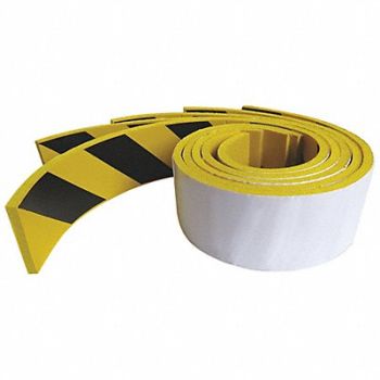 GRAINGER APPROVED Adhesive Foam Strip BL/Yel 2 In PK5, 9T178