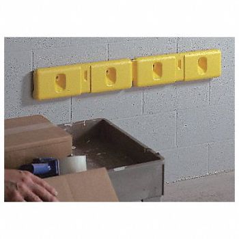 GRAINGER APPROVED Wall Protector Yellow PK2, 8CCM4