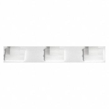 BULLARD Fire Fighting Goggle Clip White Nylon, 8CCW6