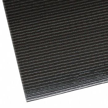 NOTRAX Antifatigue Runner Black 4ft. x 60ft., 9WC10