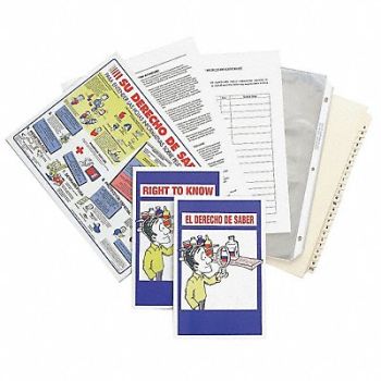 BRADY Index Tabs Chemical/Hazmat Training, 9A704