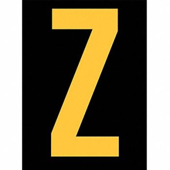 STRANCO INC Reflective Letter Label Z 2-1/2in H PK25, 8CJN9