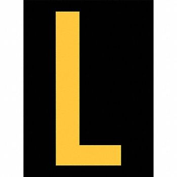 STRANCO INC Reflective Letter Label L 2-1/2in H PK25, 8CK69