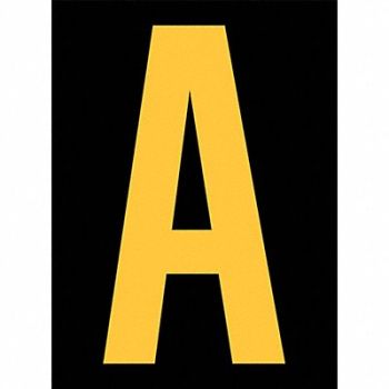 STRANCO INC Reflective Letter Label A 2-1/2in H PK25, 8CL48