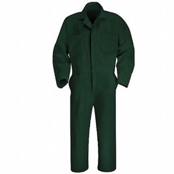 VF WORKWEAR Coverall Chest 44In. Green, 8RNV3