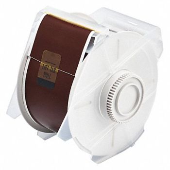 BRADY Tape Brown 100 ft L 2-1/4 in W, 8CV20