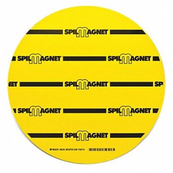 BRADY SPC ABSORBENTS Magnetic Drain Cover 12 in W Vinyl, 8CWM8