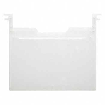 QUANTUM STORAGE SYSTEMS Label Holder Clr Transparent Pocket PK6, 8DA36