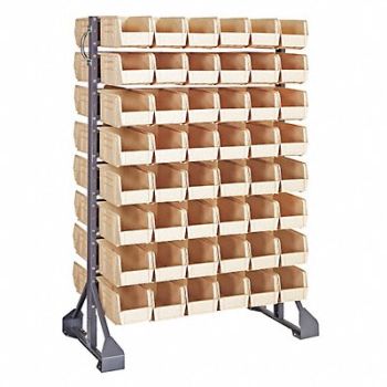 QUANTUM STORAGE SYSTEMS E1536 BinRailFlrRck 20inx54inx36in LdCp 100lb, 8DAJ0