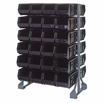 QUANTUM STORAGE SYSTEMS E1537 BinRailFlrRck 20inx54inx36in LdCp 133lb, 8DAJ1