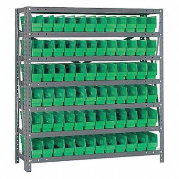 QUANTUM STORAGE SYSTEMS E1510 Bin Shlvng 12inx39inx36in Green, 8DCT5