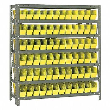 QUANTUM STORAGE SYSTEMS E1510 Bin Shlvng 12inx39inx36in Yellow, 8DCT7