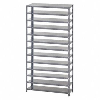 QUANTUM STORAGE SYSTEMS Bin Shlvng 12inx75inx36in, 8DDC3