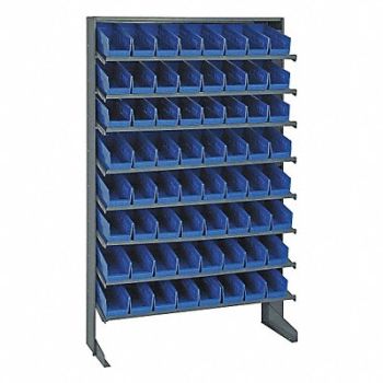 QUANTUM STORAGE SYSTEMS E1545 Pick Rack 12inx60inx36in Blue, 8DEA4