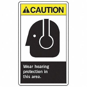 ACCUFORM Safety Label 5 inx3 1/2 in Vinyl PK5, 8NKL2