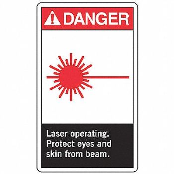 ACCUFORM Safety Label 5in x 3.5in Vinyl PK5, 9LMN4