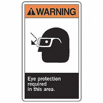 ACCUFORM Safety Label 5 inx3 1/2 in Vinyl PK5, 9JAD0