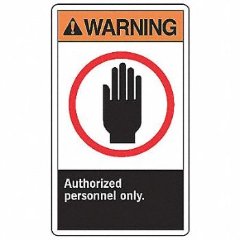ACCUFORM Safety Label 5 inx3 1/2 in Vinyl PK5, 8F937