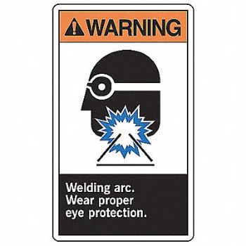 ACCUFORM Safety Label 5 inx3 1/2 in Vinyl PK5, 9KA84